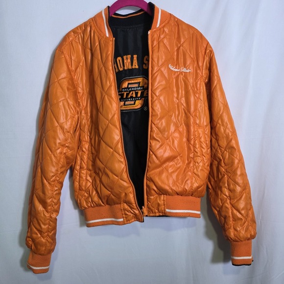 G-III Sports Men's Reversible Coat/Jacket Orange Black Oklahoma State OSU S - Picture 7 of 15